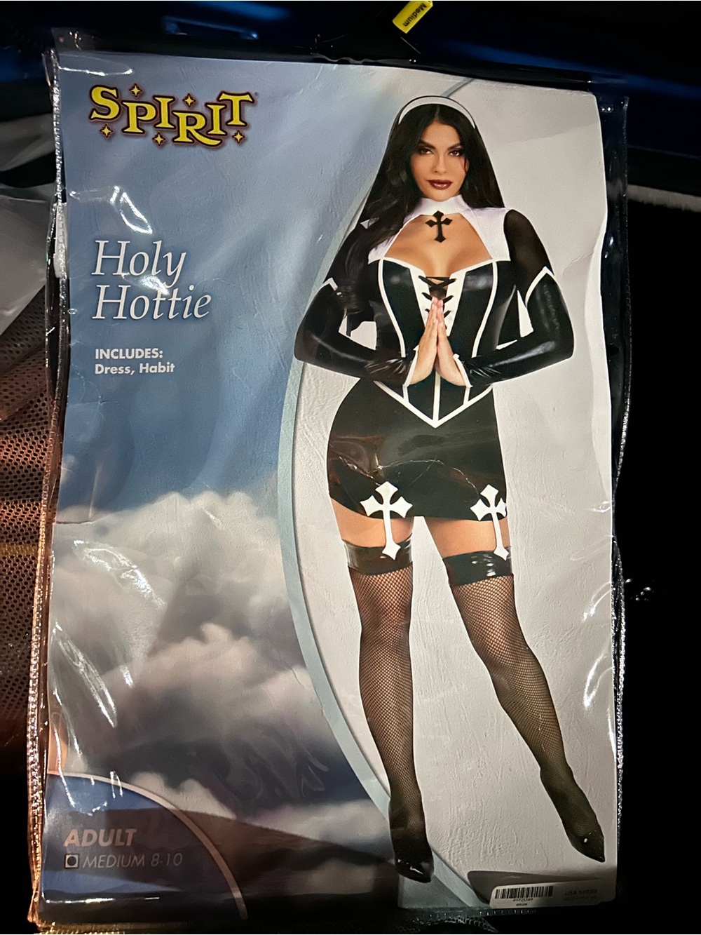 Spirit Holy Hottie Nun Costume - Black & White